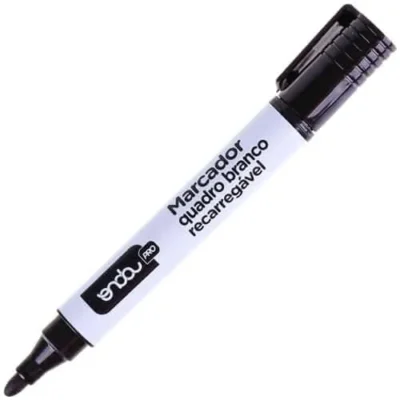 Marcador Preto P/ Quadro Branco Regarregável - Onda