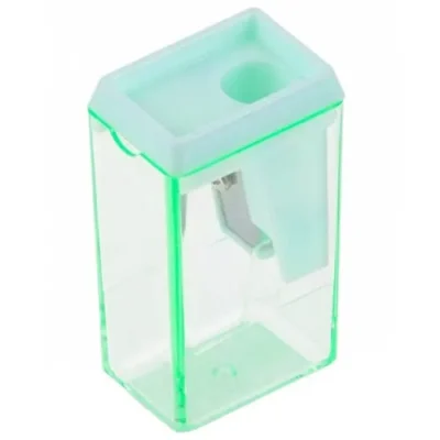 Apontador Retangular C/ Depósito Tom Pastel Verde C/ 1 Furo - Onda