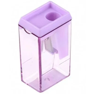Apontador Retangular C/ Depósito Tom Pastel Lilás C/ 1 Furo - Onda