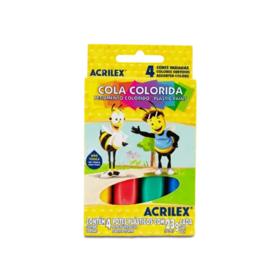 Cola Colorida 23 G C/4 - Acrilex