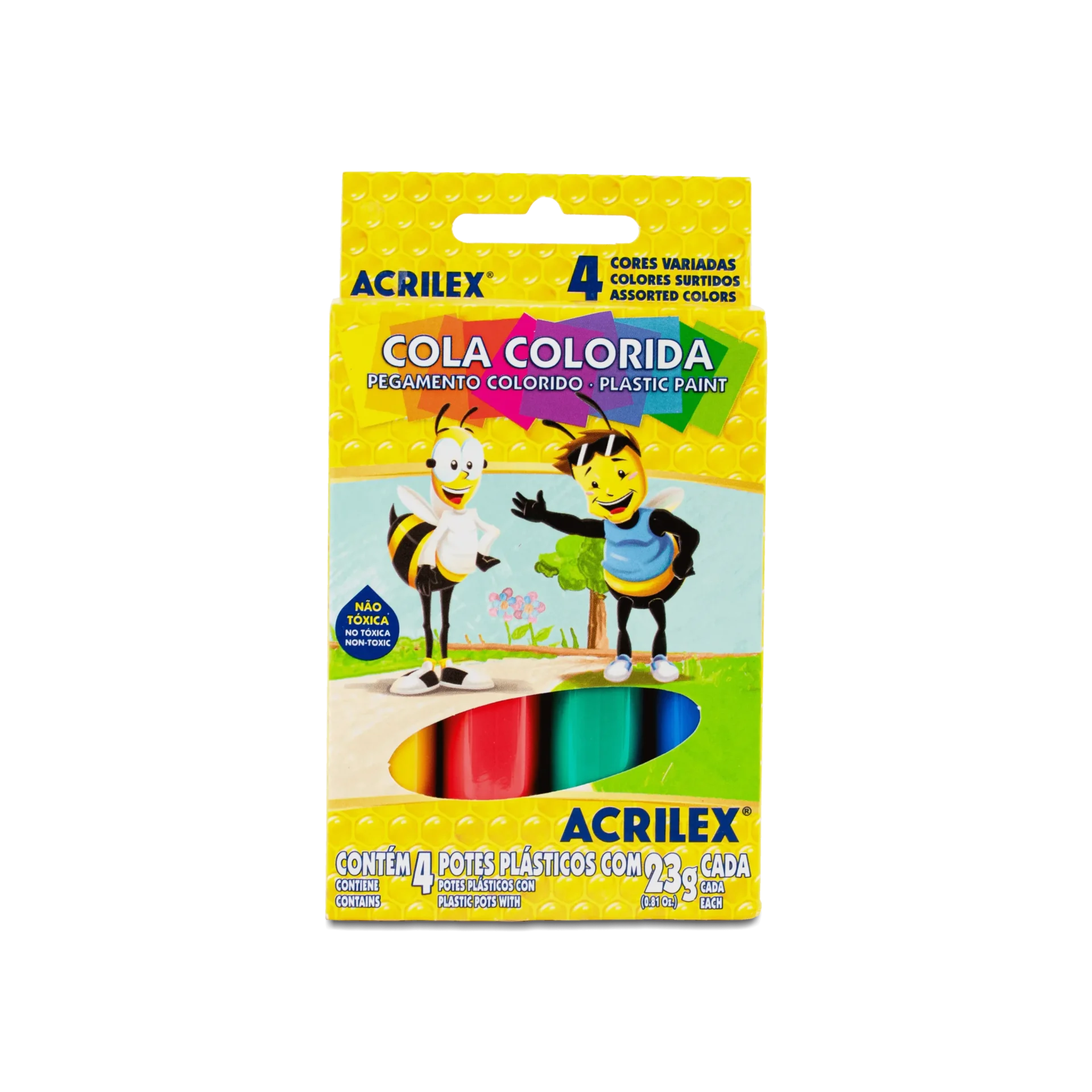 Cola Colorida 23 G C/4 - Acrilex