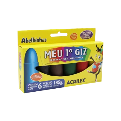 Meu Primeiro Giz C/6 Cores - Acrilex
