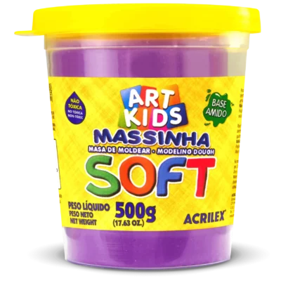 Massa De Modelar Soft 500G Violeta - Acrilex