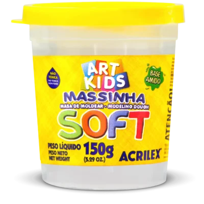 Massa De Modelar Soft 150G Branco - Acrilex