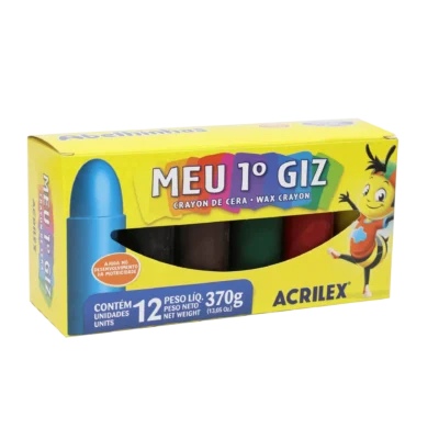 Meu Primeiro Giz C/12 Cores - Acrilex