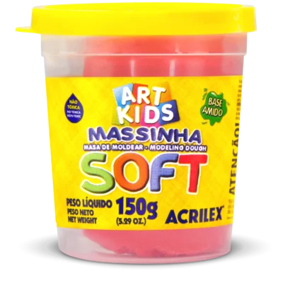 Massa De Modelar Soft 150G Vermelho - Acrilex