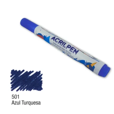 Marcador P/ Tecido Acrilpen Azul - Acrilex