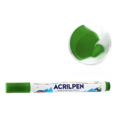 Marcador P/ Tecido Acrilpen Verde - Acrilex
