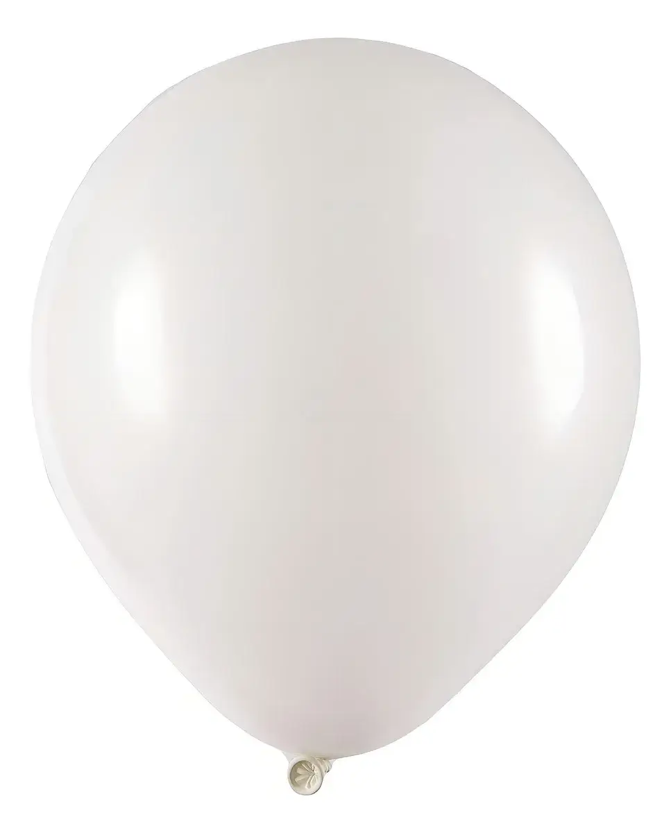 Balão De Soprar N° 9 Branco Liso C/ 50  - Pic Pic