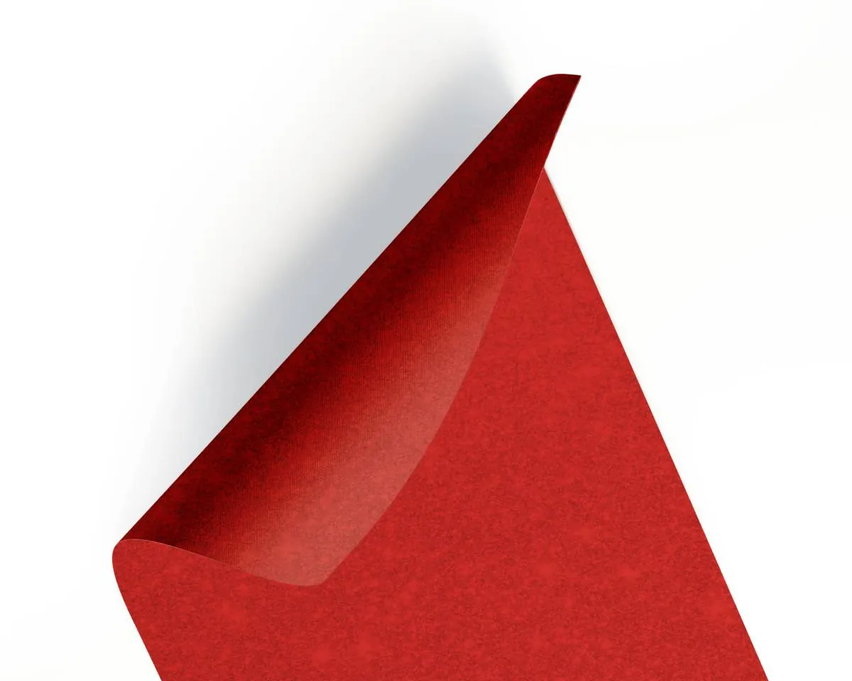 Folha Eva Metalizado/ Glitter Vermelho 40 cm X 48 cm  - Onda