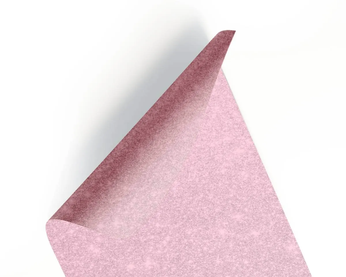 Folha Eva Metalizado/ Glitter Rosa Claro 40 cm X 48 cm  - Onda
