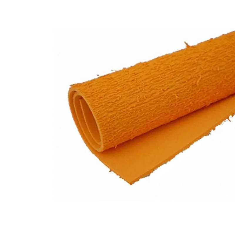 Folha Eva Atoalhado Laranja 40 cm X 48 cm  - Make+