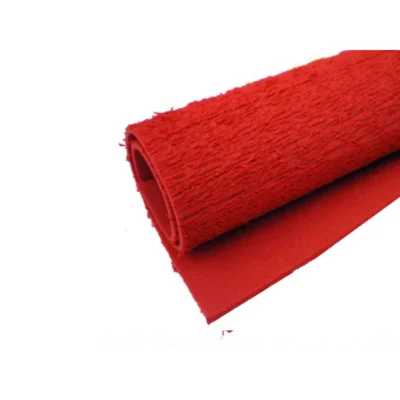 Folha Eva Atoalhado Vermelho 40 cm X 48 cm  - Make+