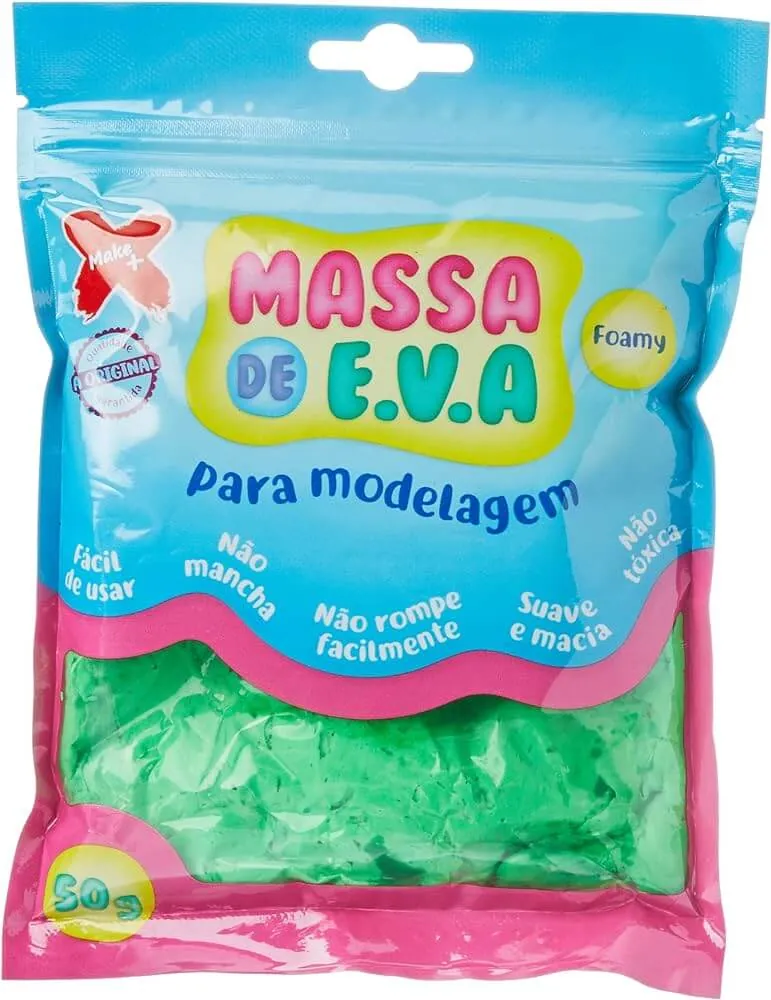 Massa De Eva Verde P/ Modelagem 50 G UN. - Make+