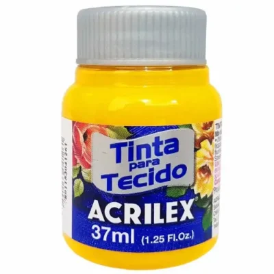 Tinta P/ Tecido Amarelo Ouro 37 ml  - Acrilex