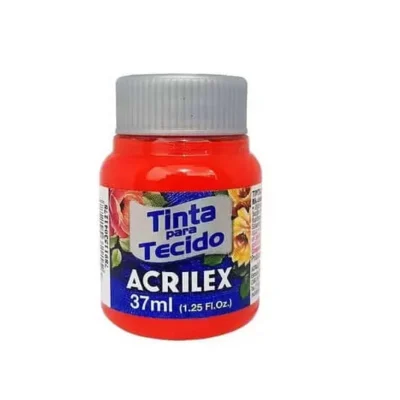 Tinta P/ Tecido Vermelho Fogo 37 ml  - Acrilex