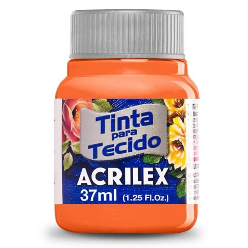 Tinta P/ Tecido Laranja 37 ml  - Acrilex