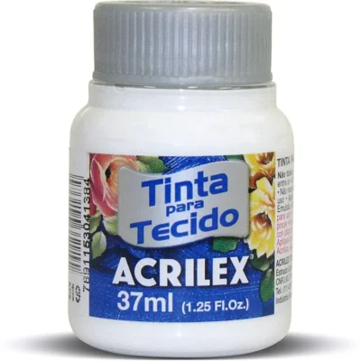 Tinta P/ Tecido Branco 37 ml  - Acrilex