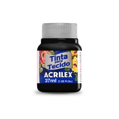 Tinta P/ Tecido Preto 37 ml  - Acrilex