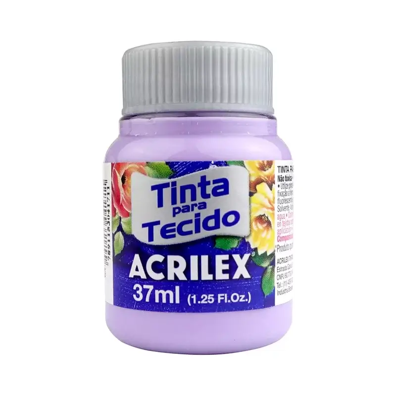 Tinta P/ Tecido Lilás 37 ml  - Acrilex