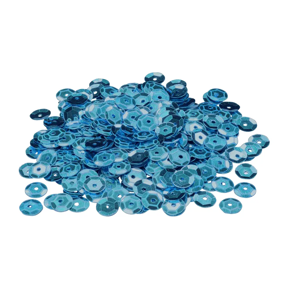 Pote De Lantejoulas Azul Claro 2 G UN. - Real Seda