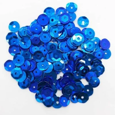 Pote De Lantejoulas Azul Escuro 2 G UN. - Real Seda