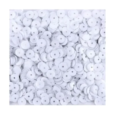 Pote De Lantejoulas Branco 2 G UN. - Real Seda