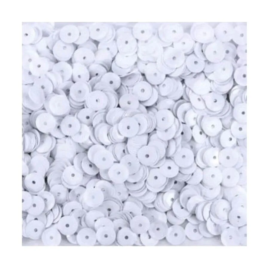 Pote De Lantejoulas Branco 2 G UN. - Real Seda