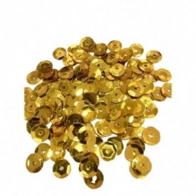 Pote De Lantejoulas Dourado 2 G UN. - Real Seda