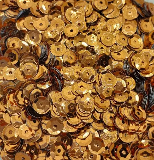 Pote De Lantejoulas Marron 2 G UN. - Real Seda