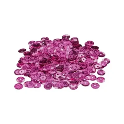 Pote De Lantejoulas Rosa Claro 2 G UN. - Real Seda