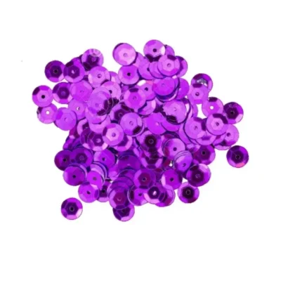 Pote De Lantejoulas Roxo 2 G UN. - Real Seda