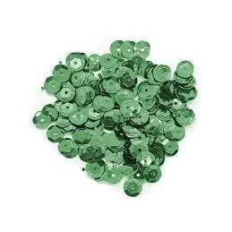 Pote De Lantejoulas Verde 2 G UN. - Real Seda