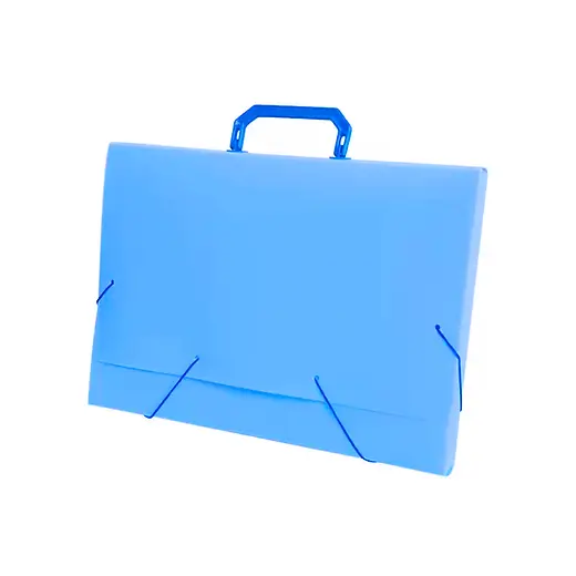 Pasta Maleta Ofício Tom Pastel Azul 40 mm X 360 mm X 265 mm  - Acp