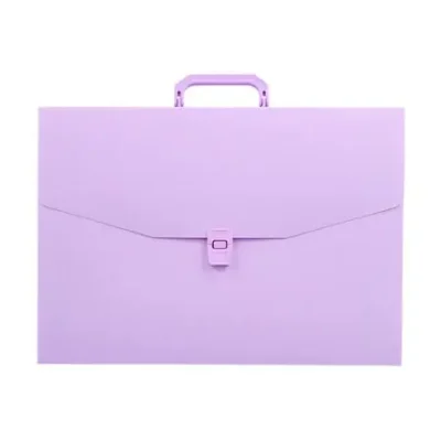 Pasta Maleta Ofício Tom Pastel Lilás 40 mm X 360 mm X 265 mm  - Acp