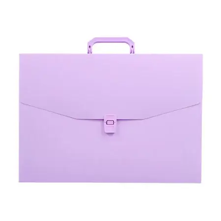 Pasta Maleta Ofício Tom Pastel Lilás 40 mm X 360 mm X 265 mm  - Acp