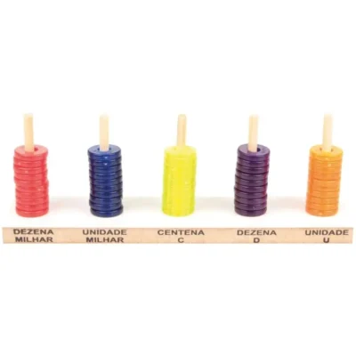 Ábaco Aberto C/ 50 Pçs.  - Carlu Brinquedos