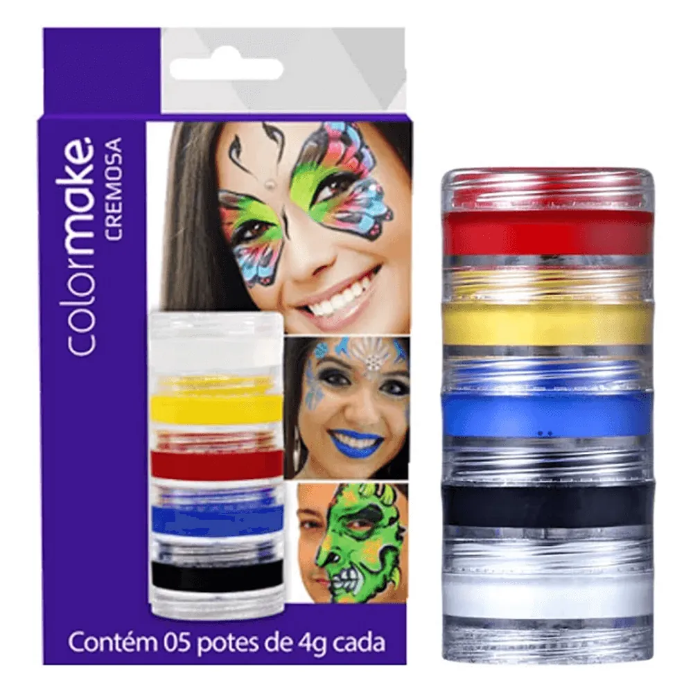 Pintura Facial C/ 5 Cores - Color Make