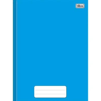 Caderno Capa Dura Broc. Grande Liso Azul 80 Fls.  – Tilibra
