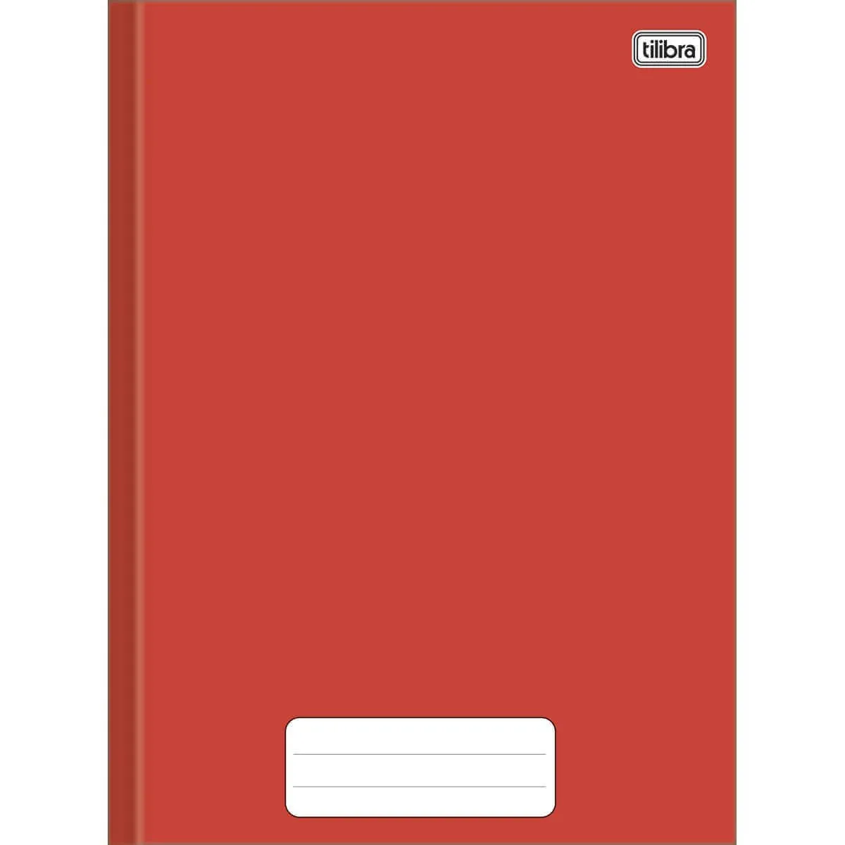 Caderno Capa Dura Broc. Grande Liso Vermelho 80 Fls.  – Tilibra