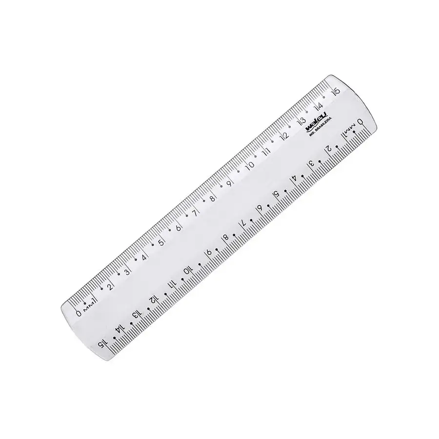 Régua New Line Cristal 15 cm UN. - Waleu