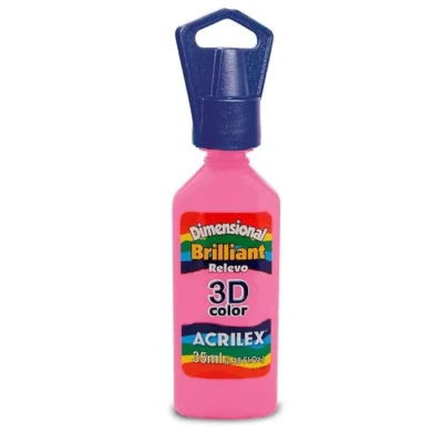 Tinta Dimensional Brilliant Rosa Chá 35 ml  - Acrilex