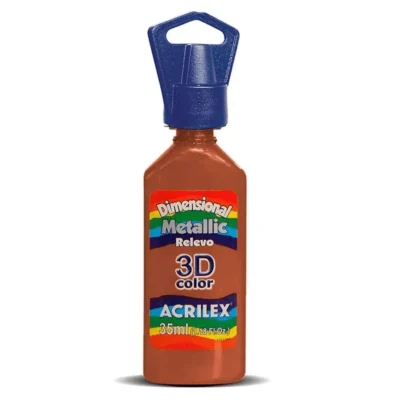 Tinta Dimensional Metallic Cobre 35 ml  - Acrilex