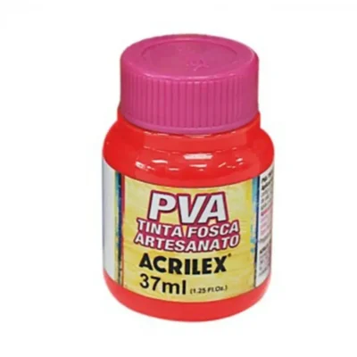 Tinta Fosca P/ Artesanato Vermelho Fogo 37 ml  - Acrilex