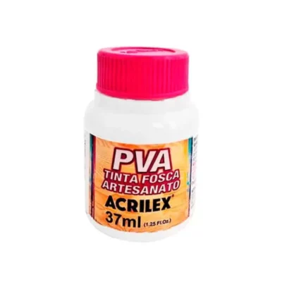 Tinta Fosca P/ Artesanato Branco 37 ml  - Acrilex