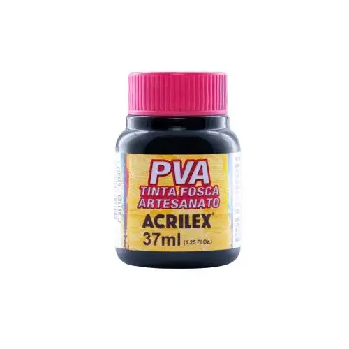 Tinta Fosca P/ Artesanato Preto 37 ml  - Acrilex