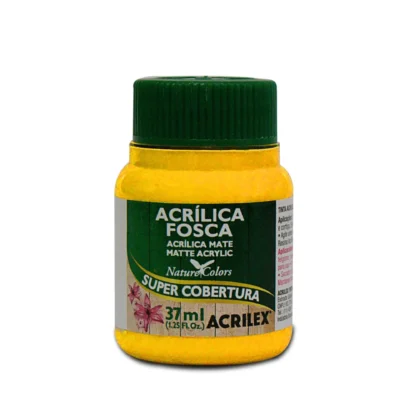 Tinta Acrílica Fosca Amarelo Ouro 37 ml  - Acrilex