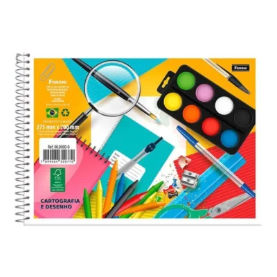 Caderno De Cartografia E Desenho C. Flexível 48 Fls. - Foroni