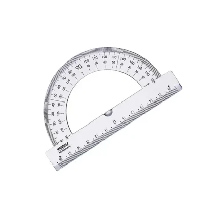 Transferidor 180° Graus New Line Cristal - Waleu