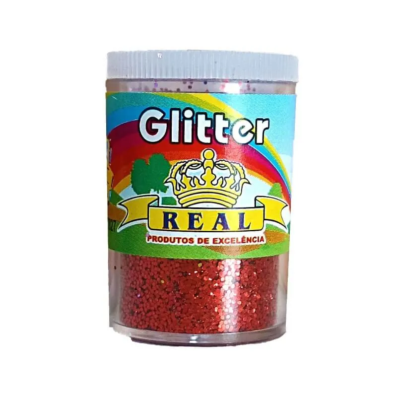Pote De Glitter Vermelho 3 G UN. - Real Seda